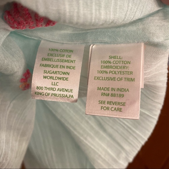 Lilly Pulitzer Sydney Caftan in Pool Blue - Picture 6 of 11